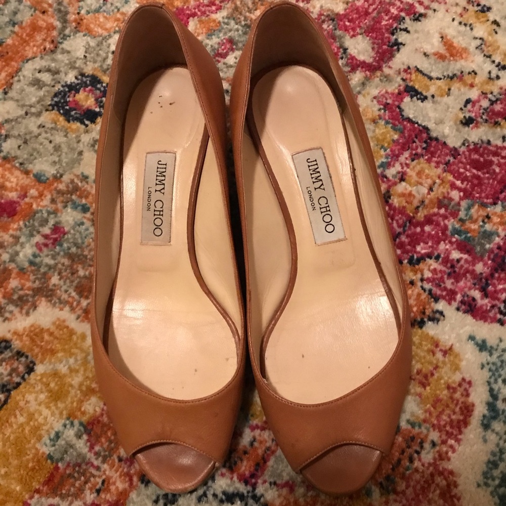 Jimmy Choo Peep Toe 1/2in wedges
